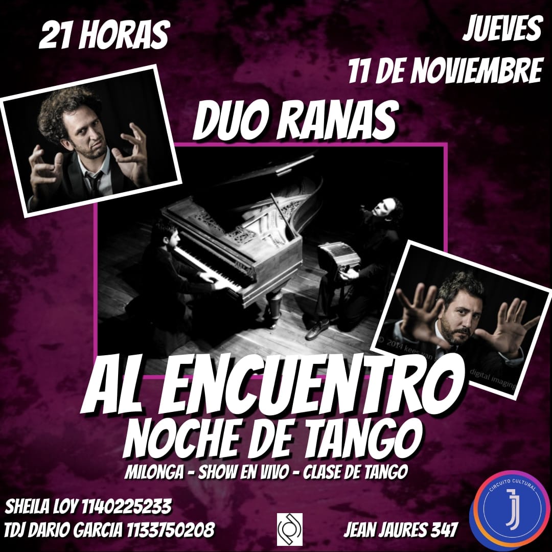 Evento de Al Encuentro - Noche de Tango