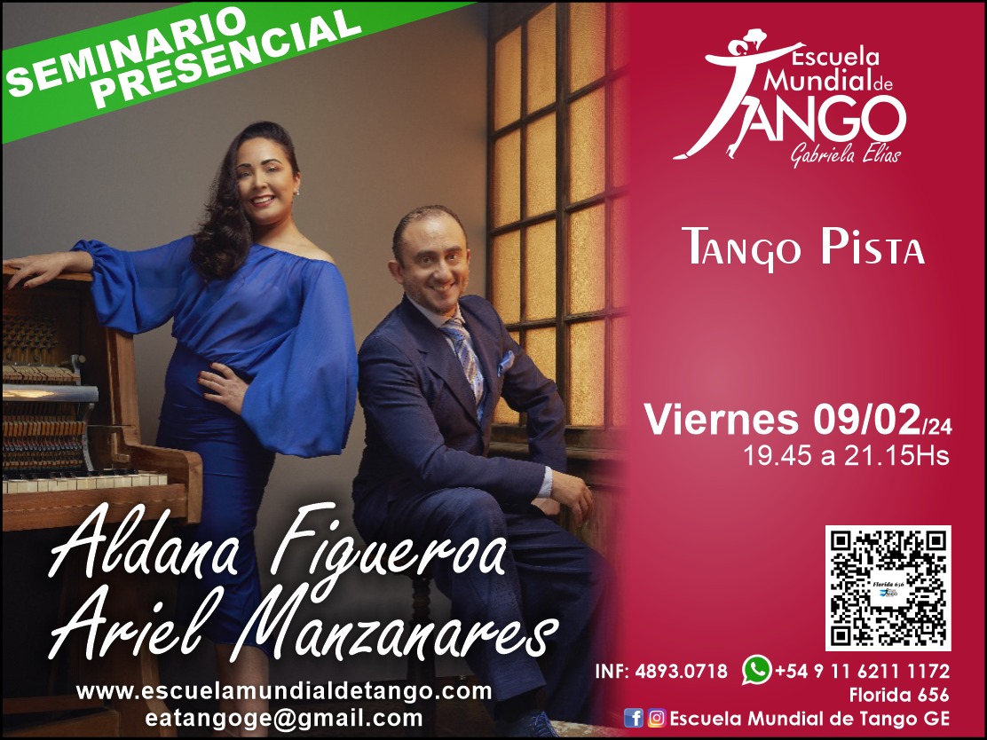 Seminario Intensivo c Ariel Manzanares en Buenos Aires viernes 09 Febrero 2024 19:4rhs n la EMTGE