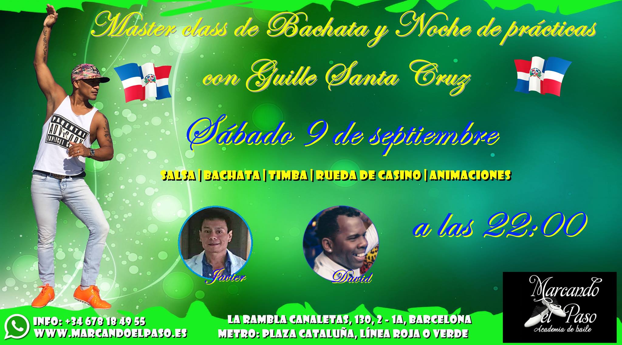 Master class de Bachata y Noche de Prácticas