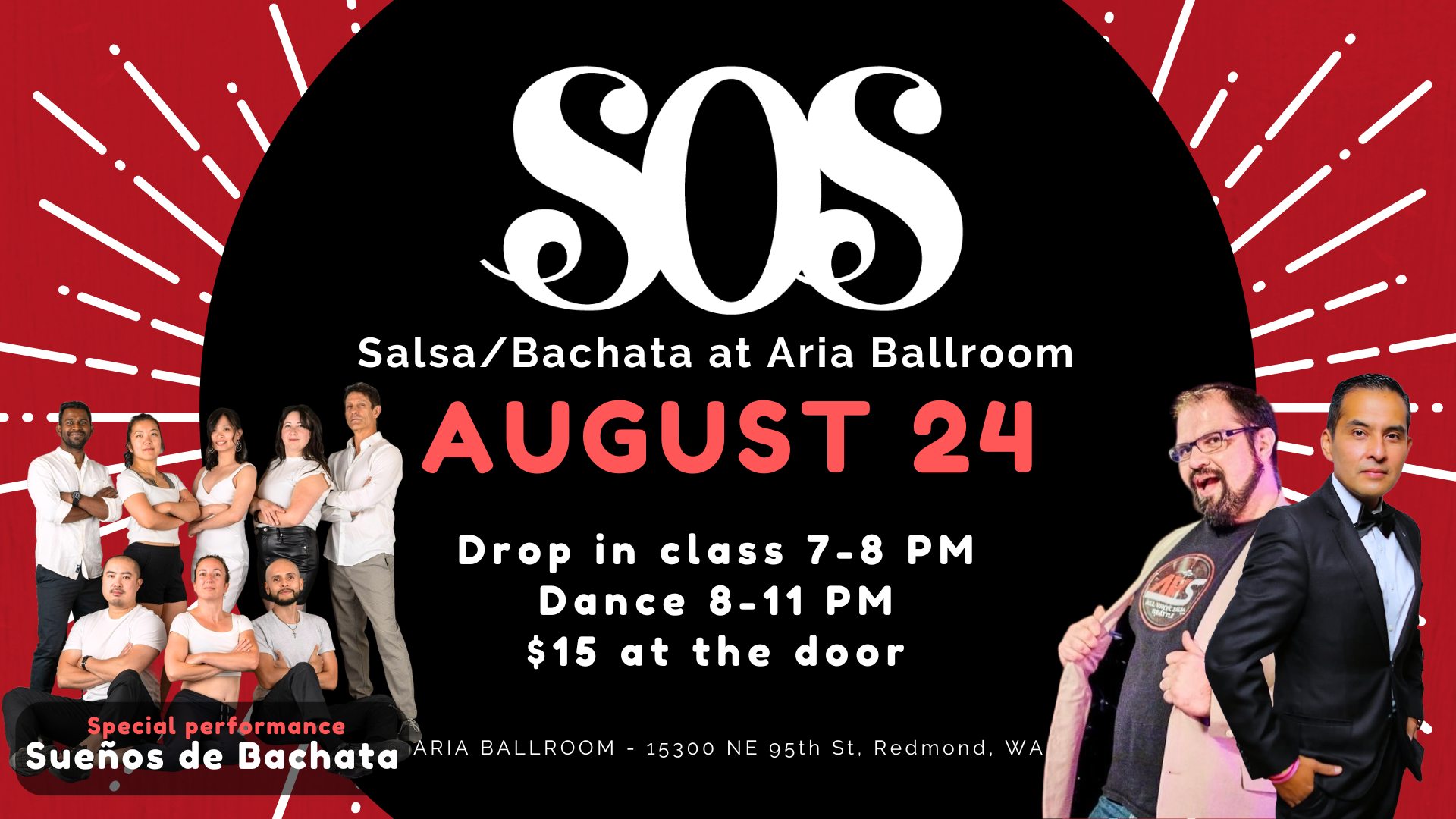 eSOeS - August 24th Salsa Bachata at Aria Ballroom
