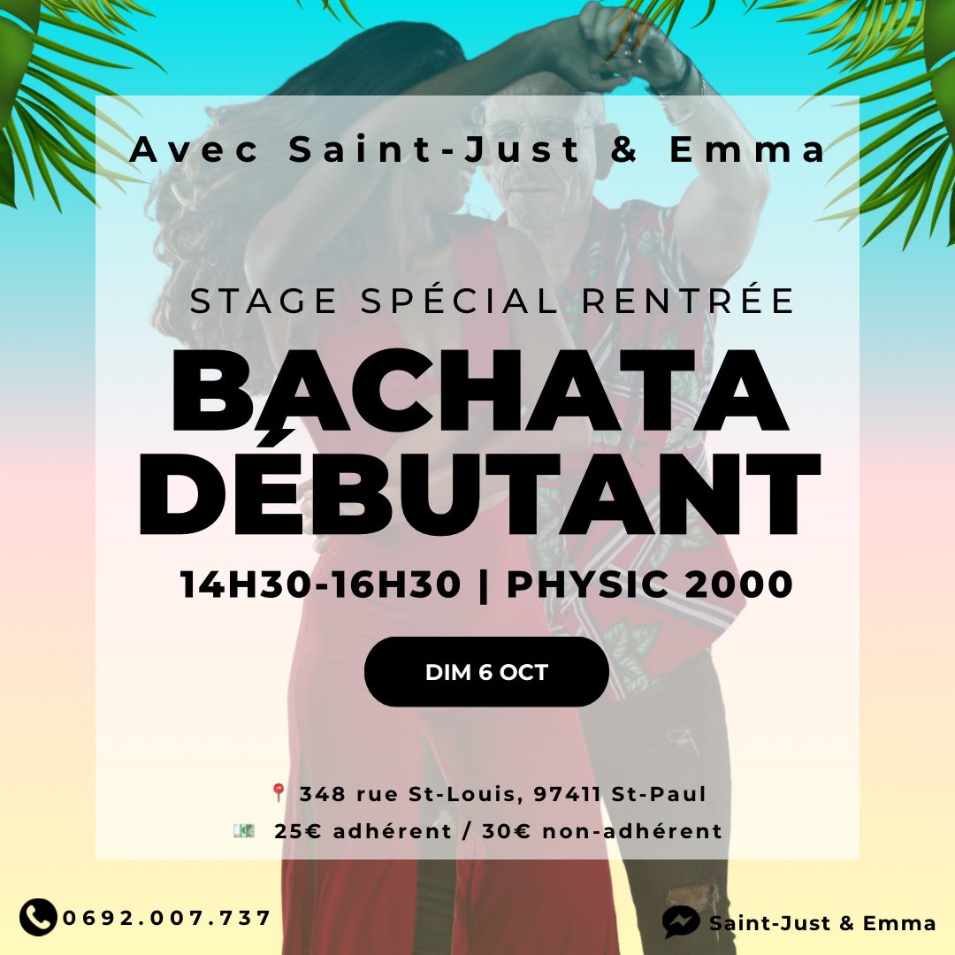 Stage Spécial Rentrée BACHATA DÉBUTANT