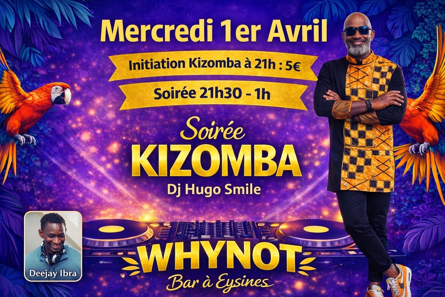 MERCREDI KIZOMBA Avec Dj Hugo Smile 🫶🏿🫶🏿