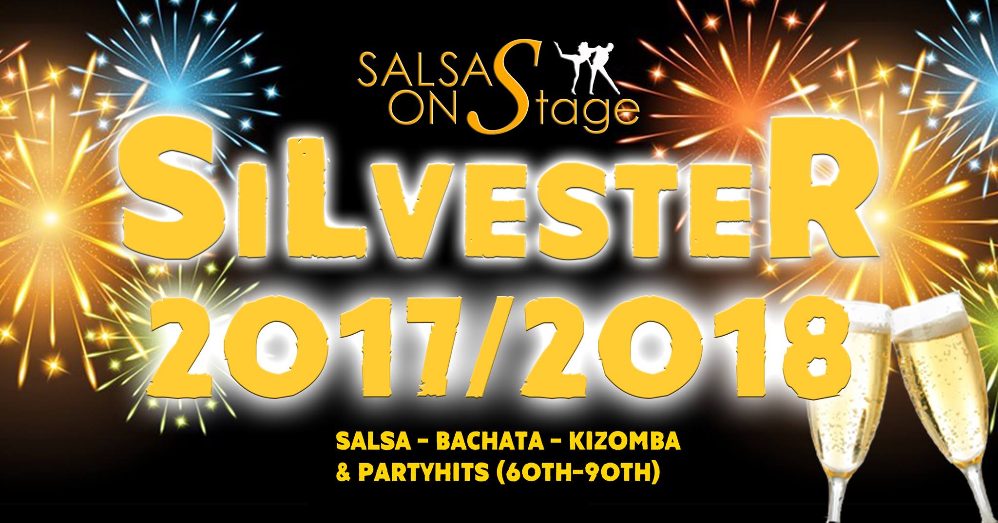 Silvester 2017 2018 mit Salsa, Bachata, Kizomba & Partyhits