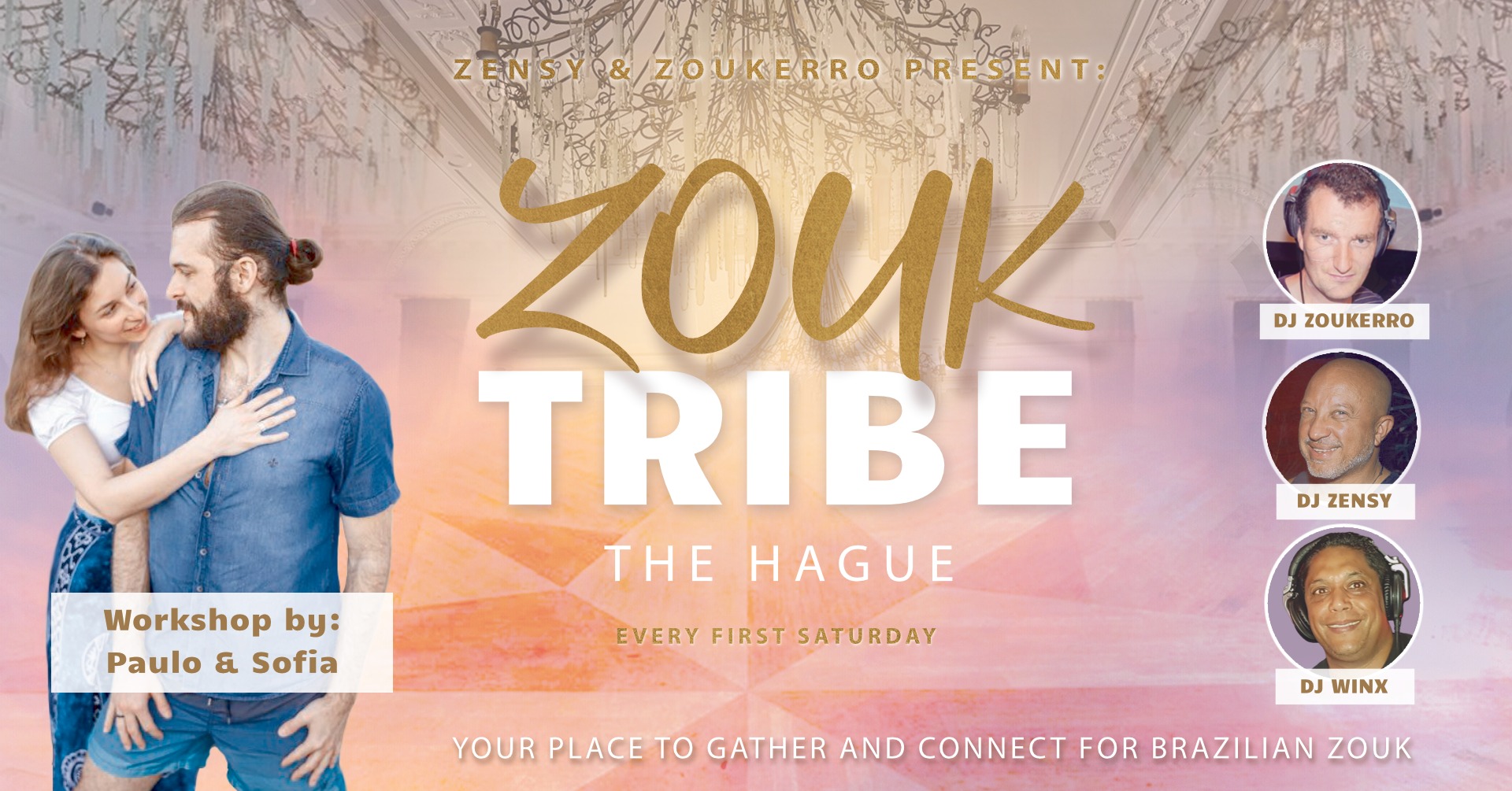 Zouk Tribe Night 1 juni 2 YEARS ANNIVERSARY EDITION Workshop Paulo & Sofia @ Ypenburg, Den Haag