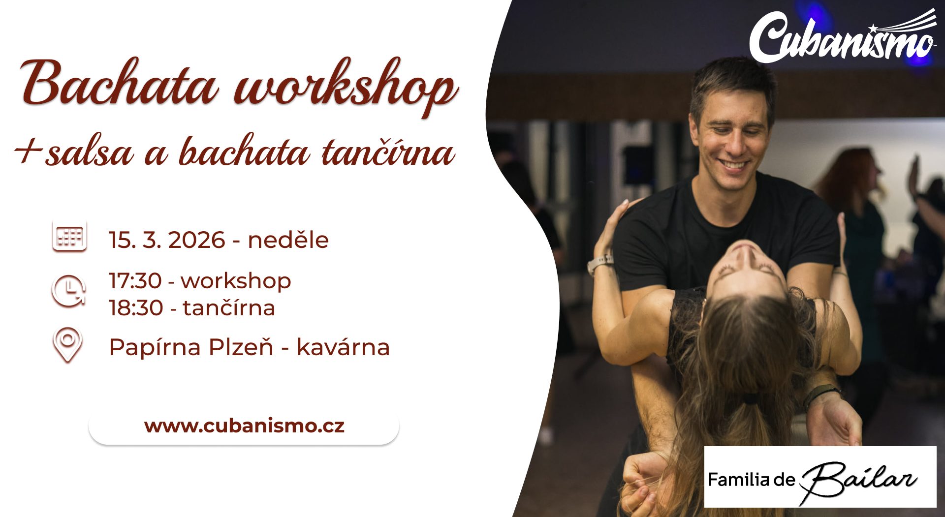 Salsa a bachata tančírna a bachata workshop