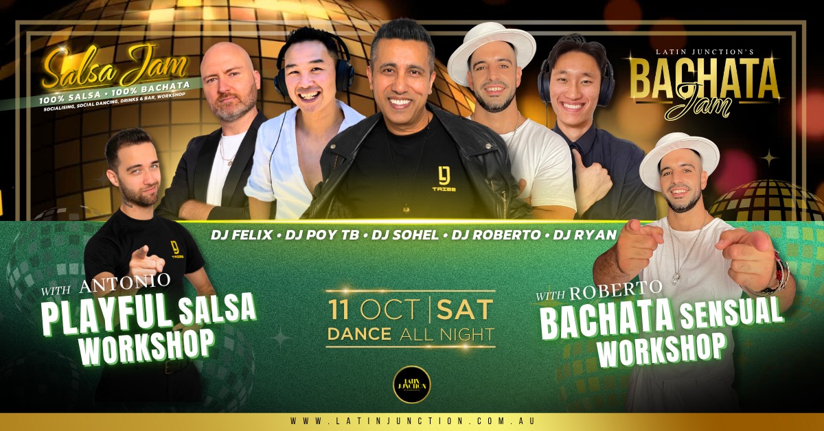 100% Salsa Jam y 100% Bachata Jam this Sat Night β