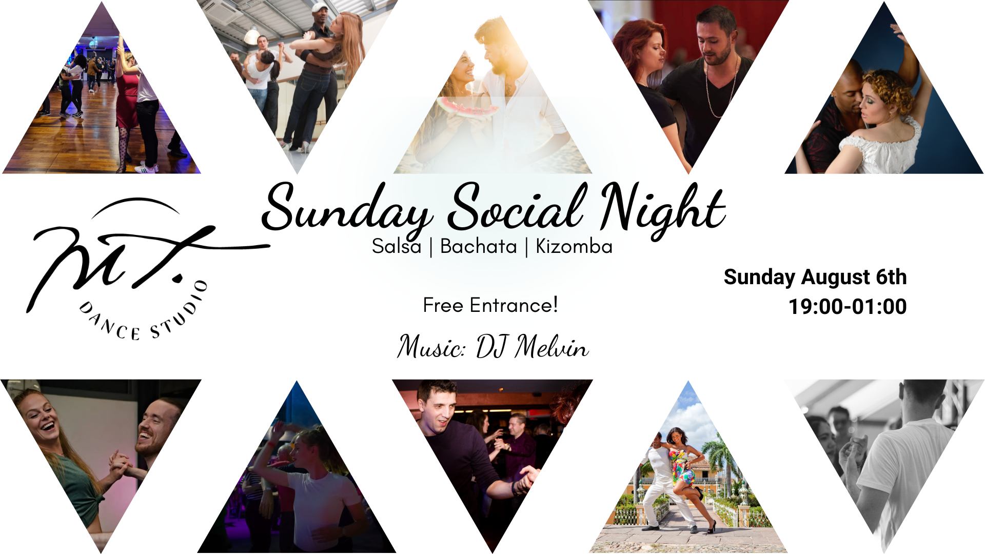 Sunday Social Night! Free entrance for all! Salsa Bachata Kizomba