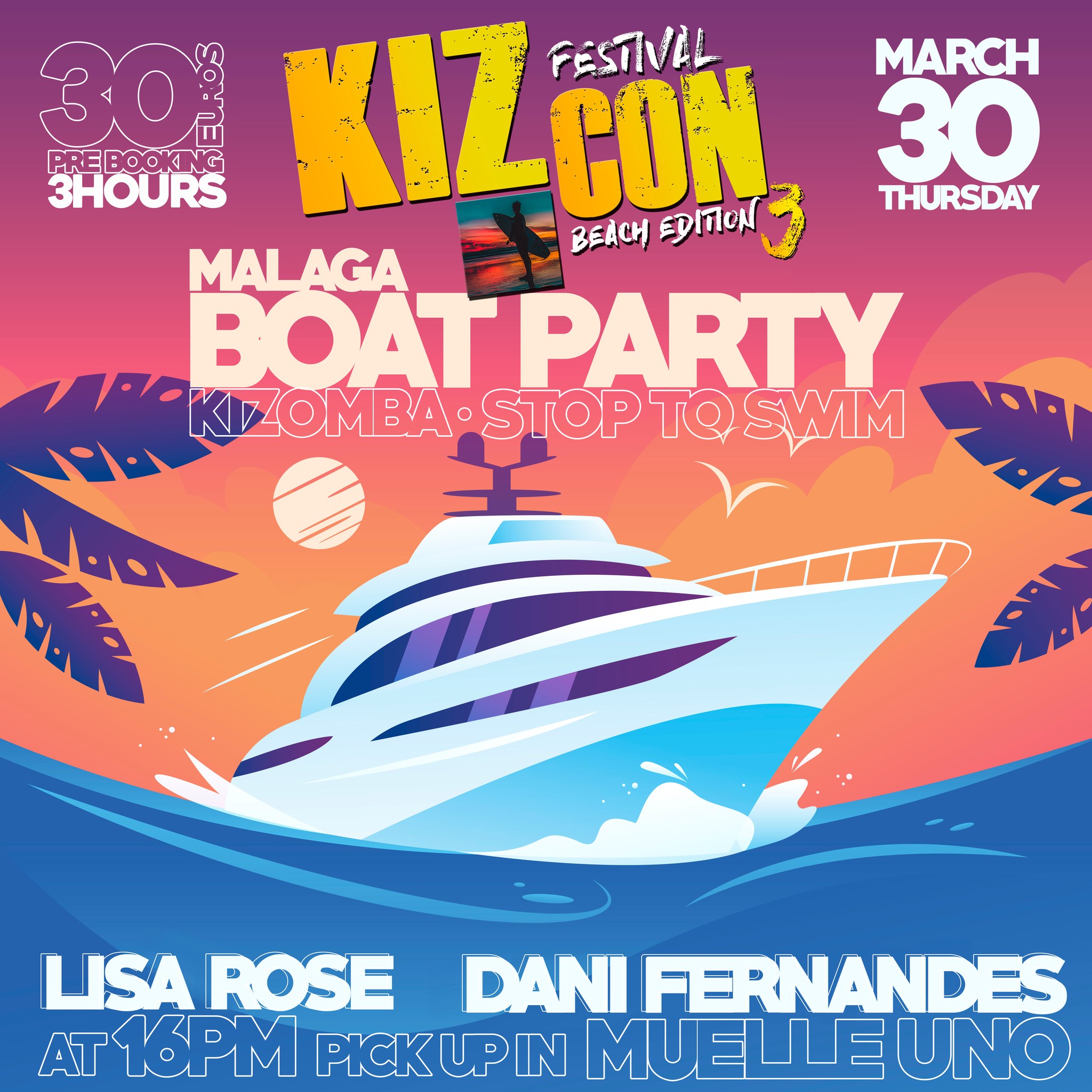 KIZCON BOATPARTY - Thursday 30th March 2023