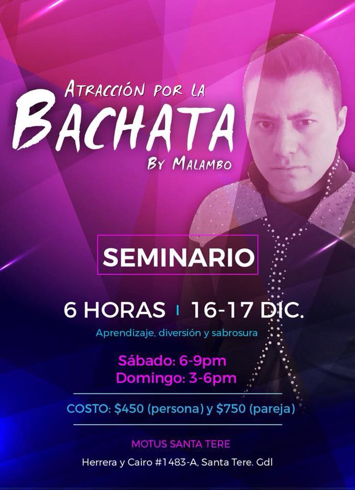 SEMINARIO “ATRACCIÓN POR LA BACHATA” by M@lamBO