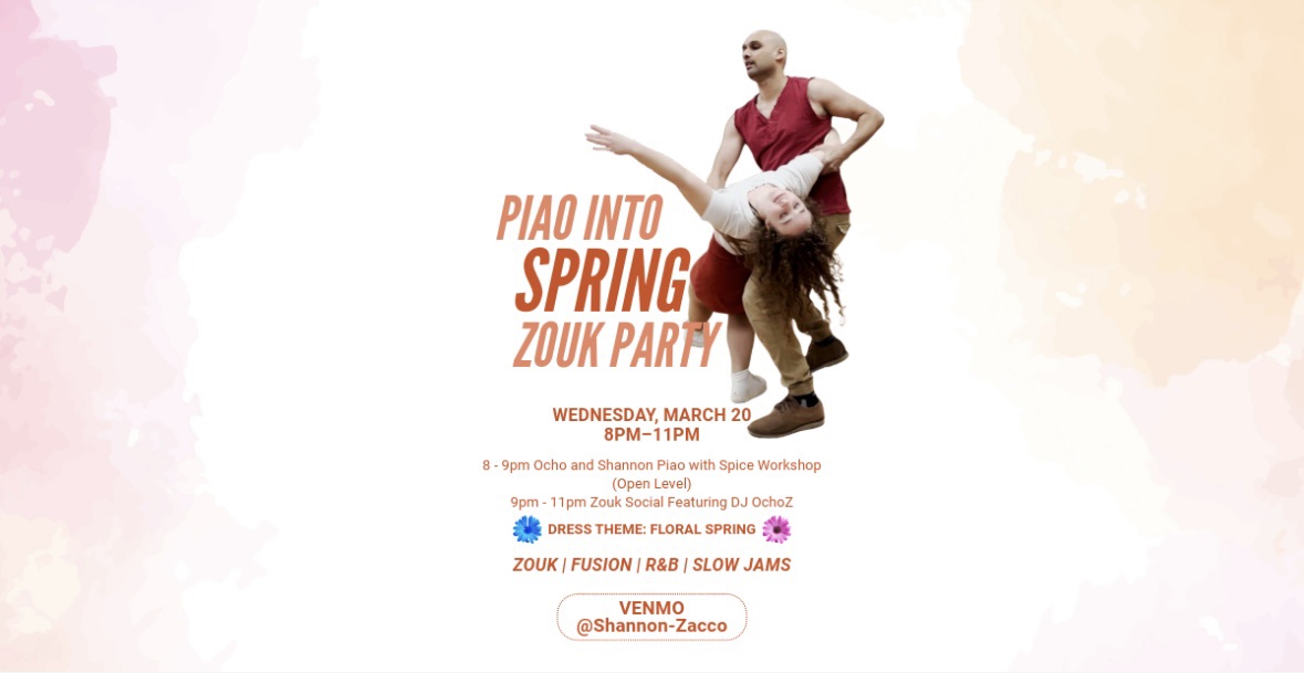 Pop-up Spring Zouk Class Wed Mar 20!