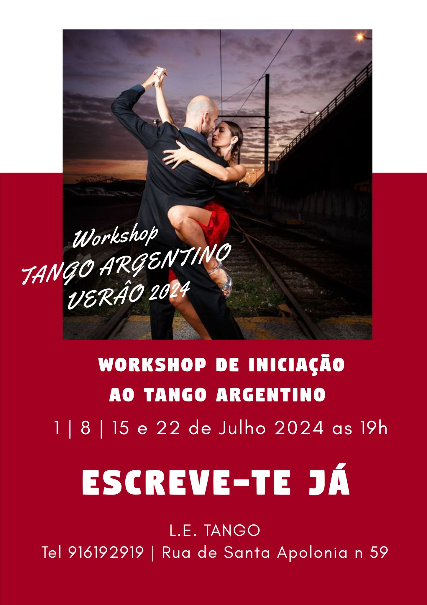 Workshop de verão de Iniciação ao Tango Argentino