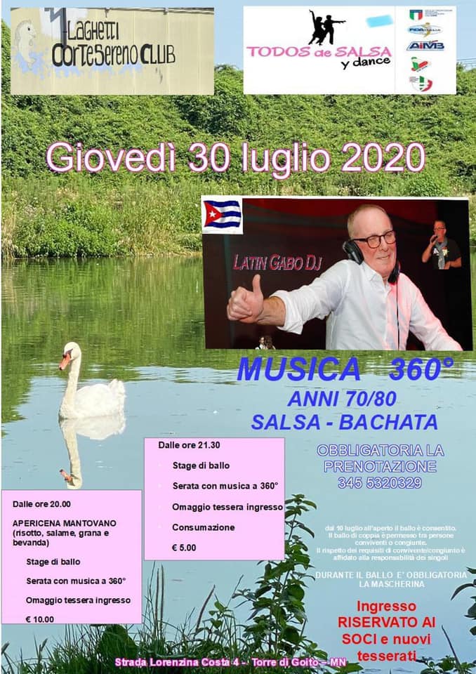 Serata laghetti sereno club