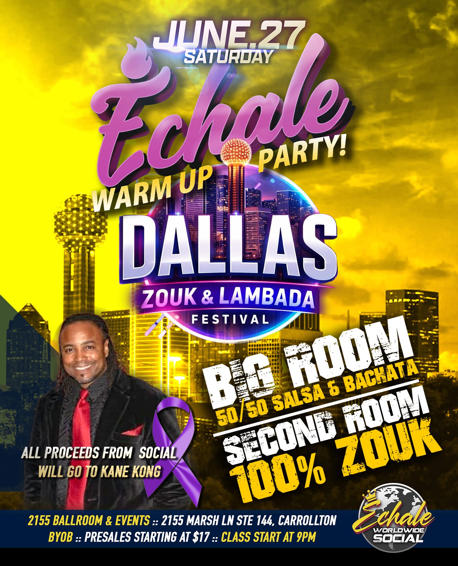 Echale Warm Up Party for Dallas Zouk & Lambada Festival