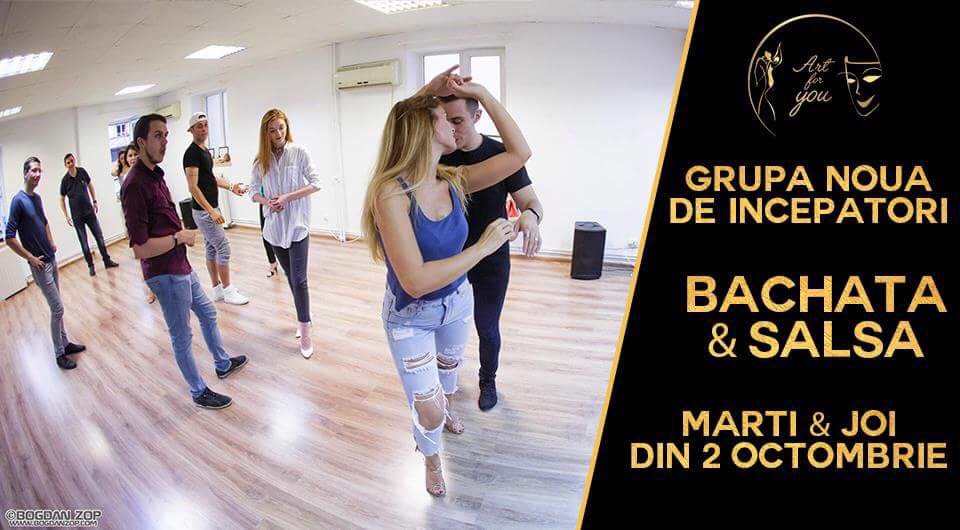 Grupă nouă de începători Bachata & Salsa @Art for You