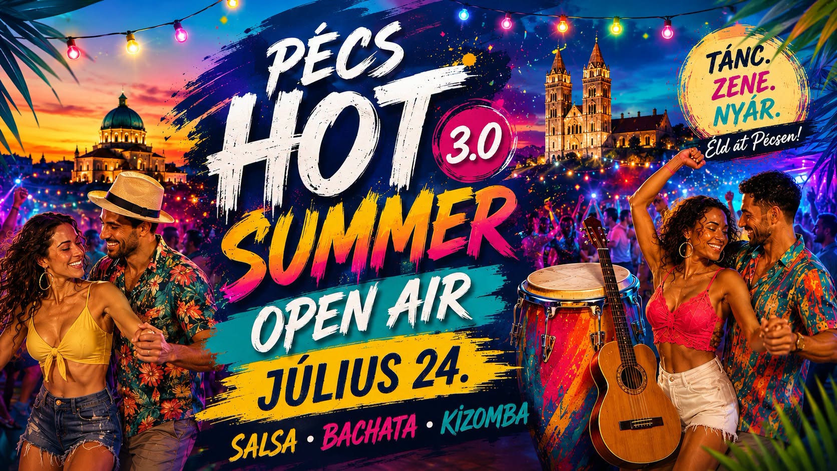 3.0 Hot Summer Open Air Salsa-Sensual Party -Pécs