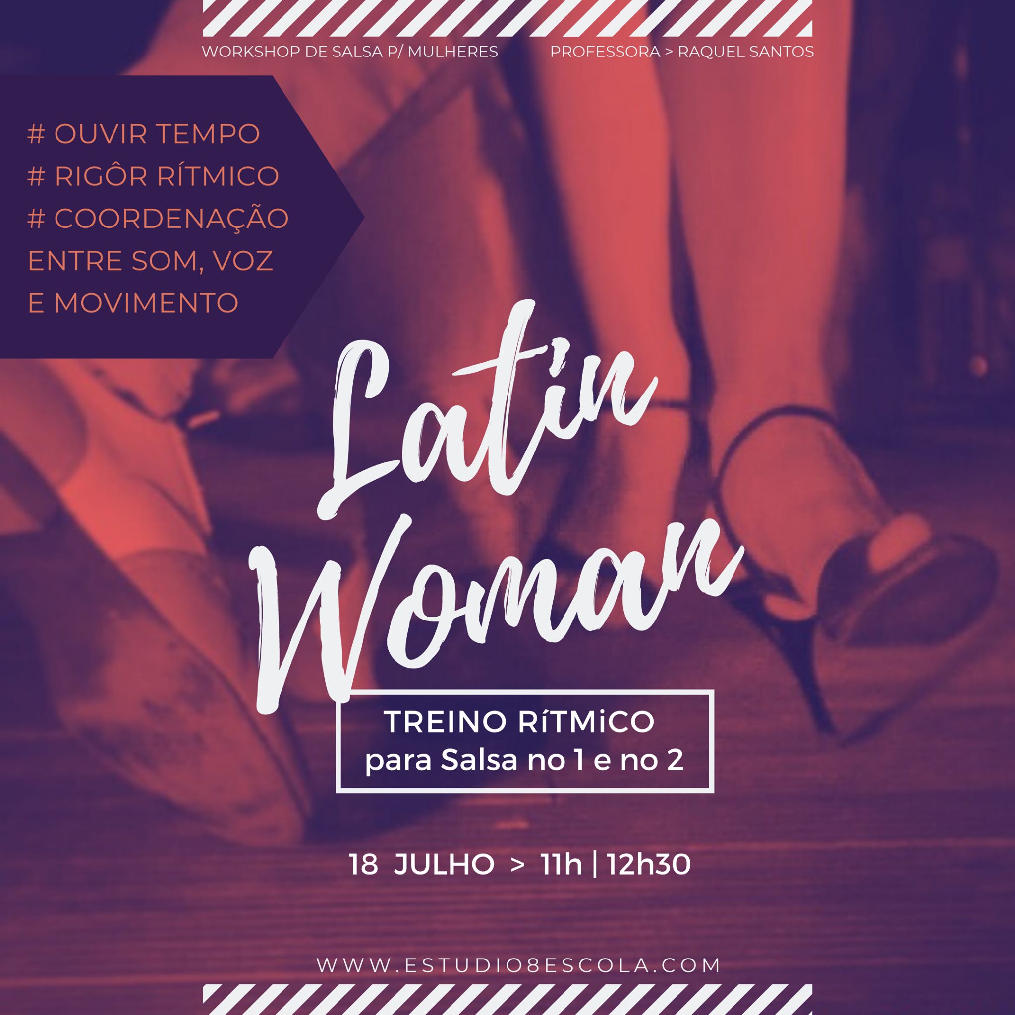 Workshop Online - Latin Woman: Treino Rítmico-Salsa no 1 e no 2