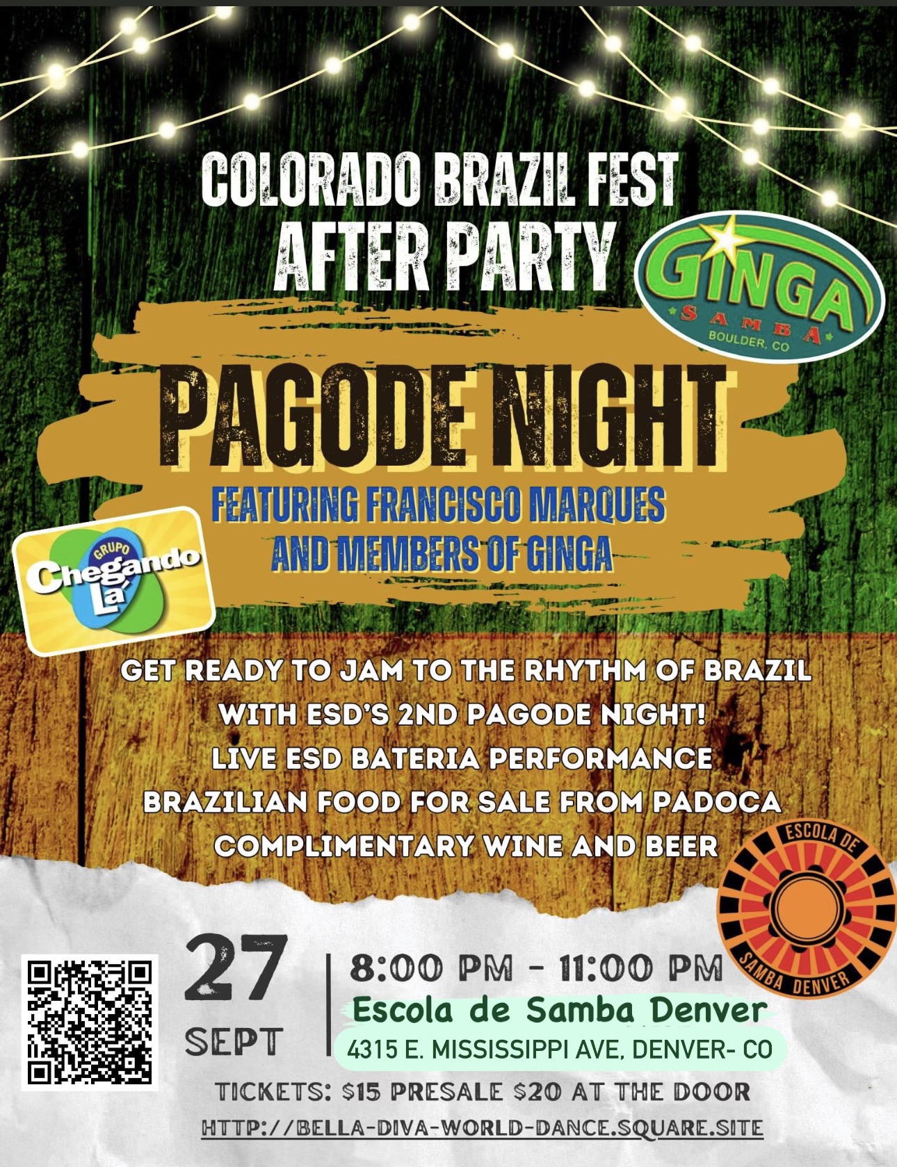 Pagode Night with Escola de Samba Denver & Francisco Marques