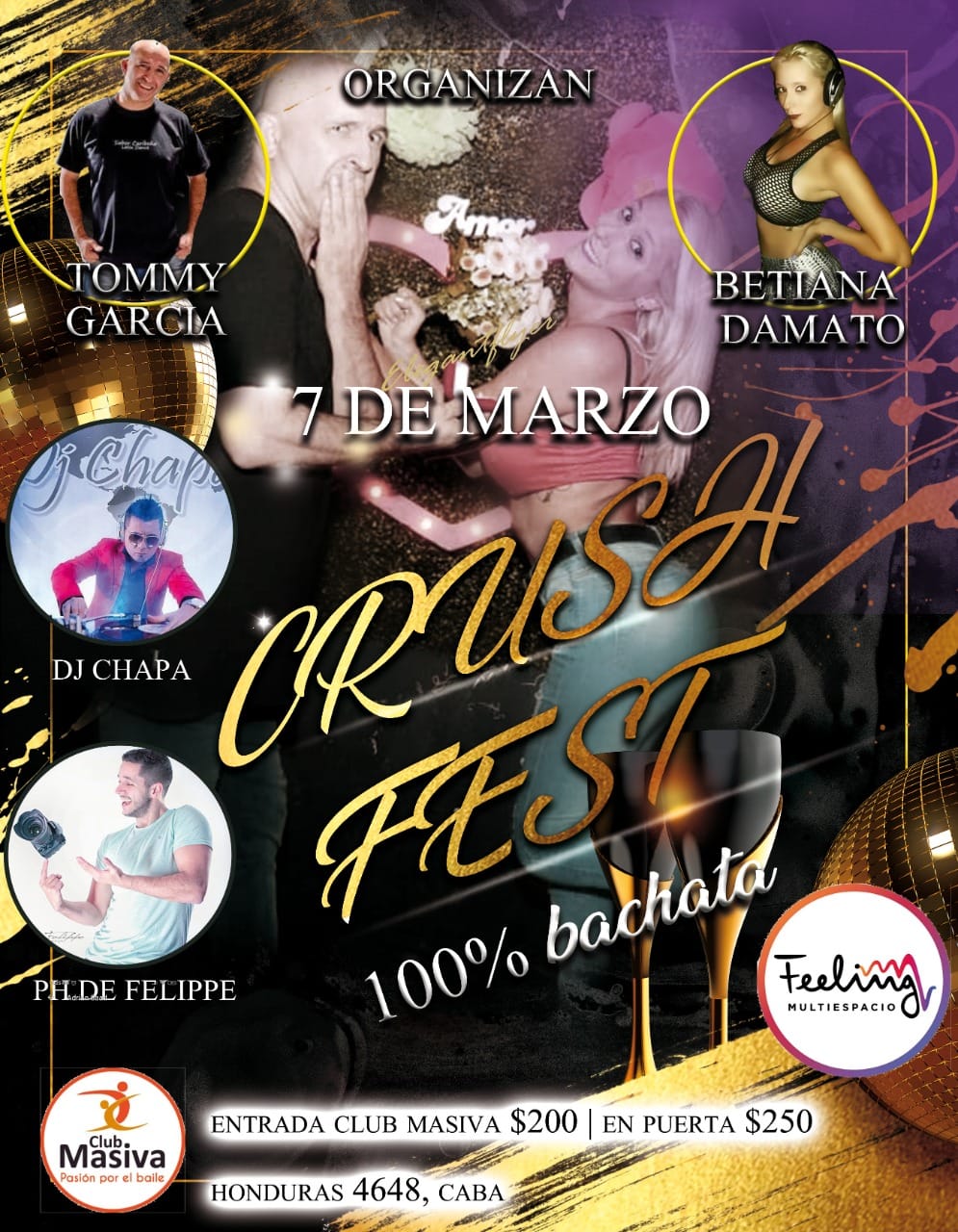 Crush Fest - sabado 7 Feeling