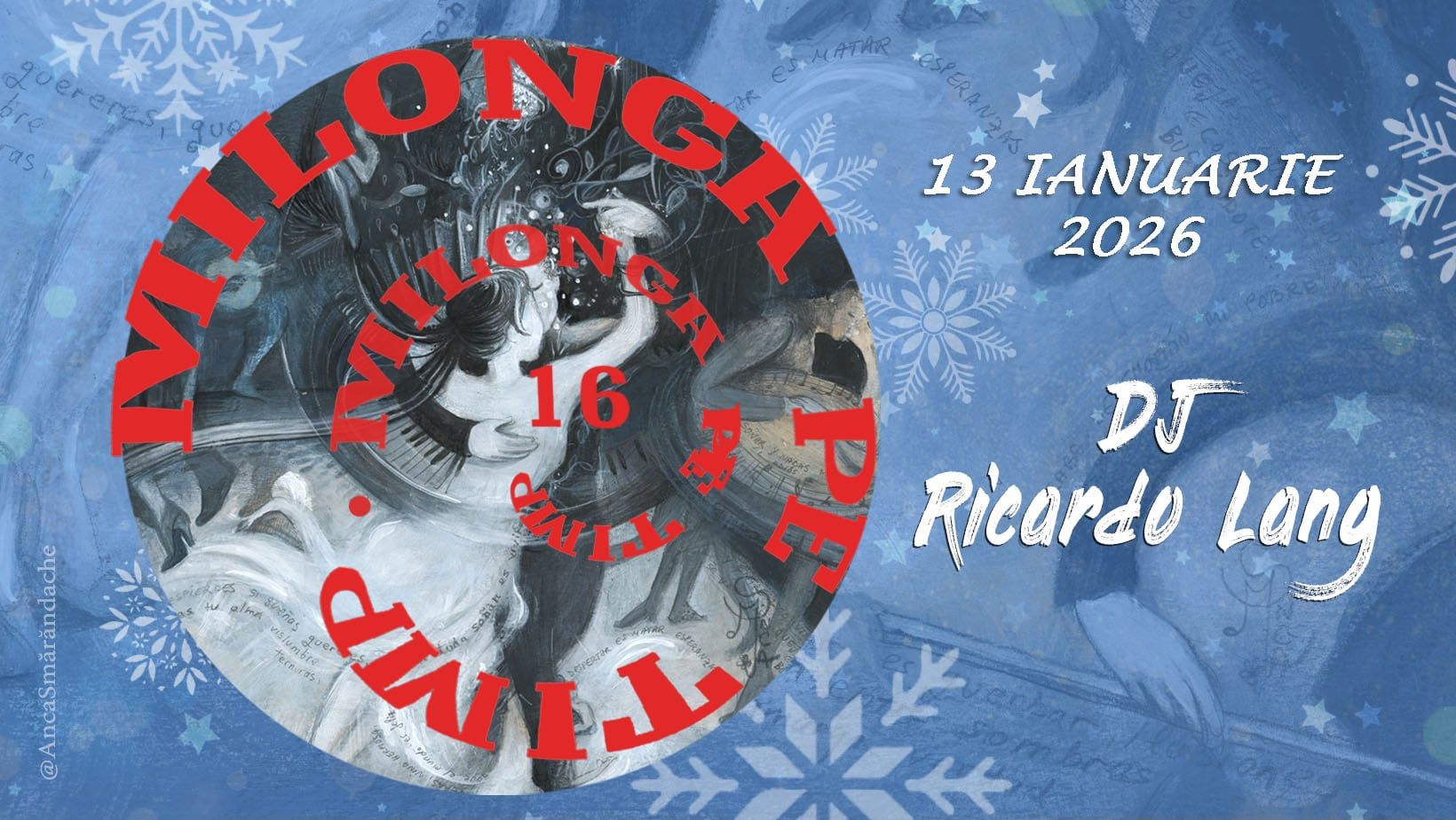 Milonga pe Timp, DJ Ricardo Lang. Curs Tango *Rebote con cruze milonguero*- Raluca Teodor& Ricardo