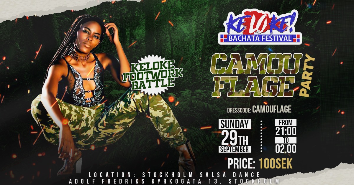 Keloke Camouflage Party - Sunday 29th of September