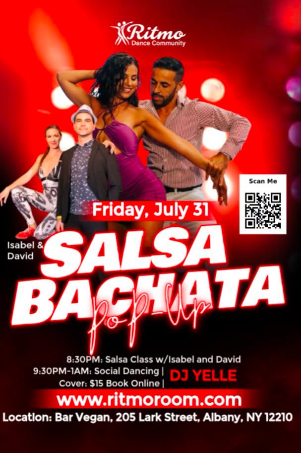 Salsa and Bachata Pop-Up Fridays (at Bar Vegan) ππ»