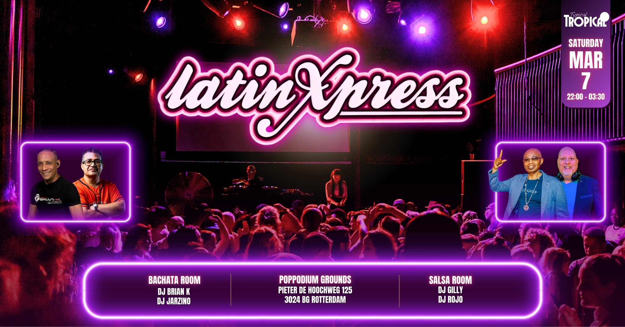 LatinXpress โข The best of Salsa & Bachata โข 2 rooms โข Saturday, March 7
