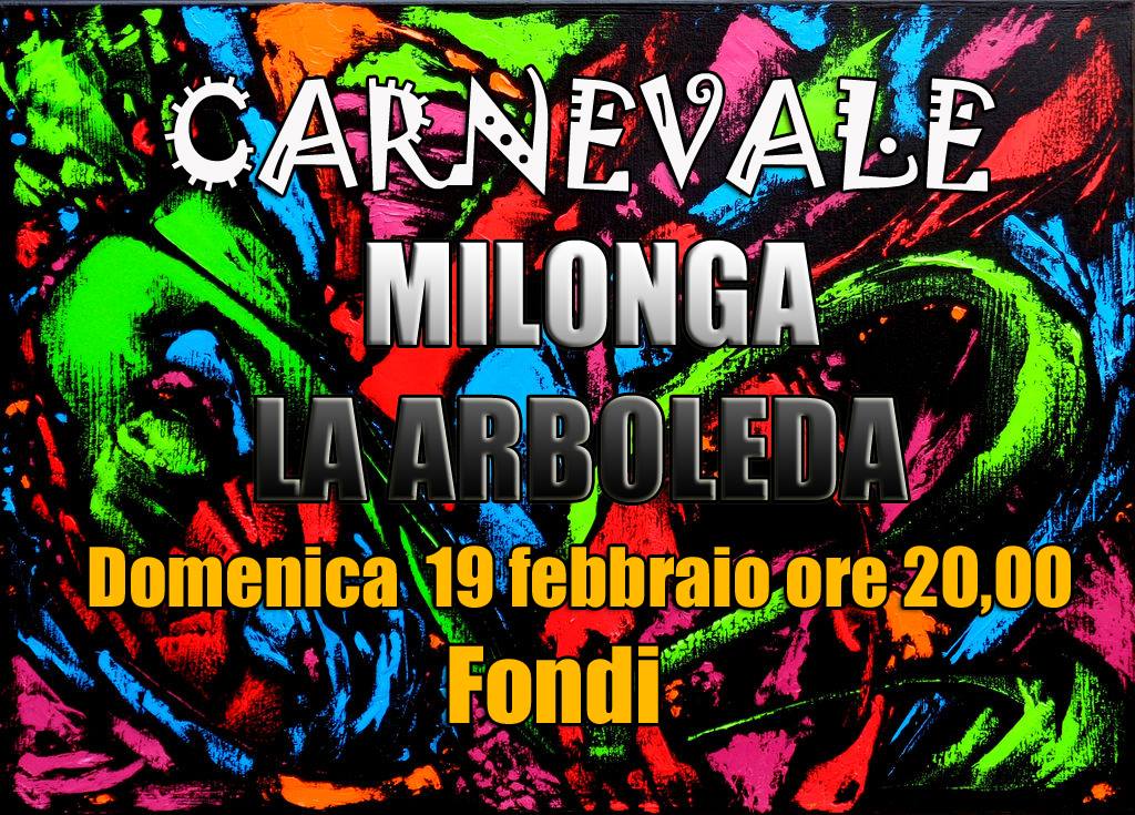 Milonga La Arboleda Speciale Carnevale