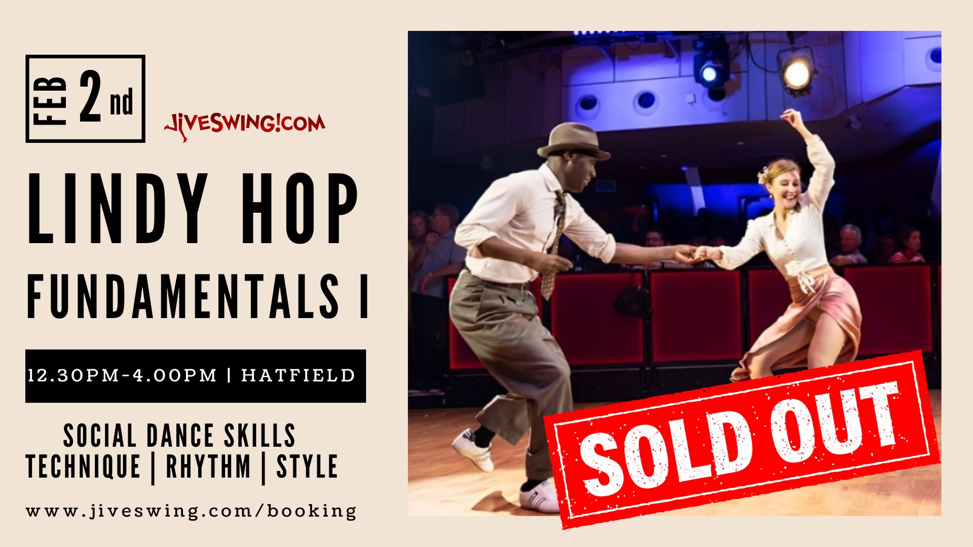 Lindy Hop FUNdamentals I Workshop