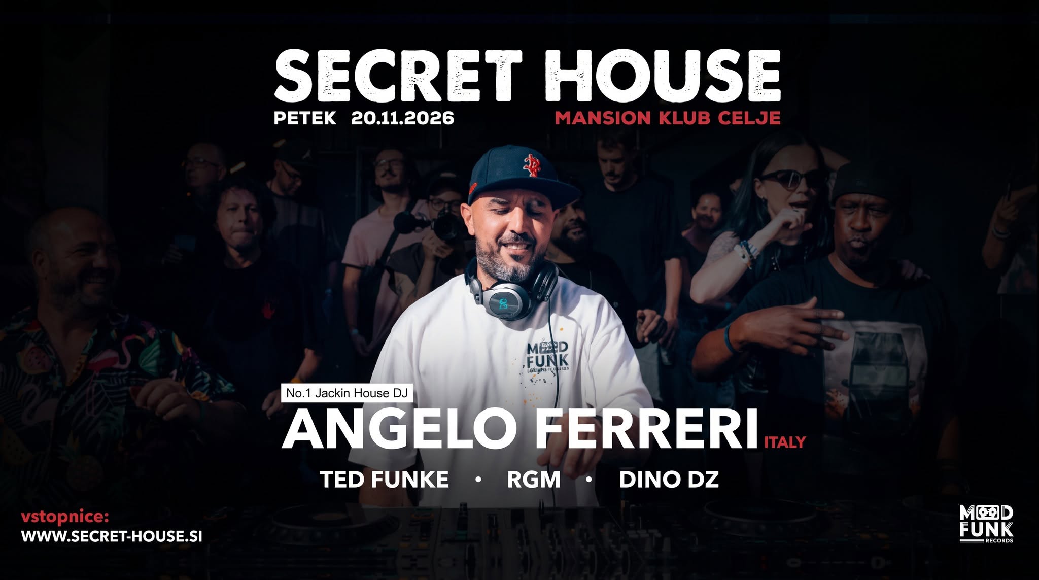 Secret House w Angelo Ferreri (Mansion Celje, 20.11.2026)