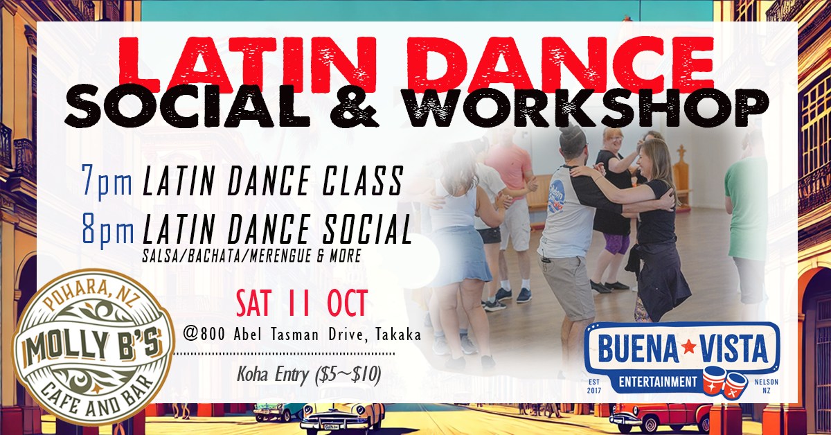 Latin Dance Social & Workshop @ Molly B's, Pohara
