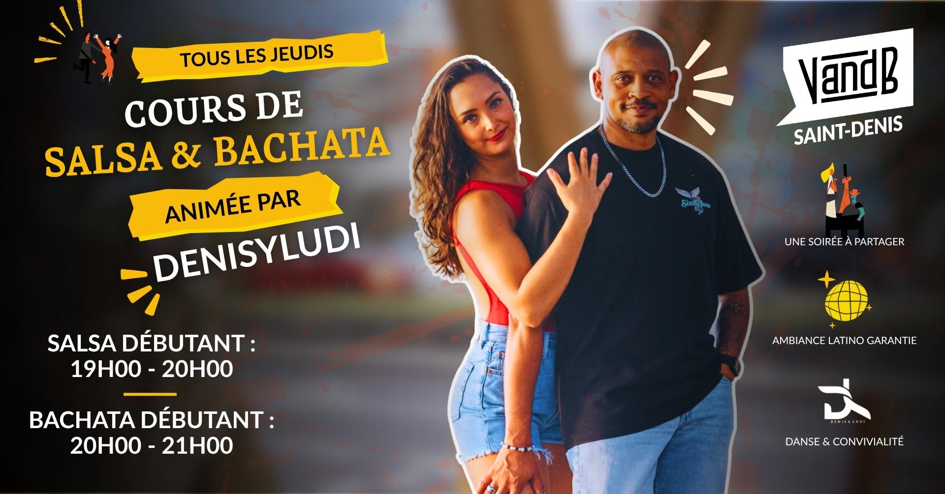SALSA & BACHATA V and B ST-DENIS 💃🕺