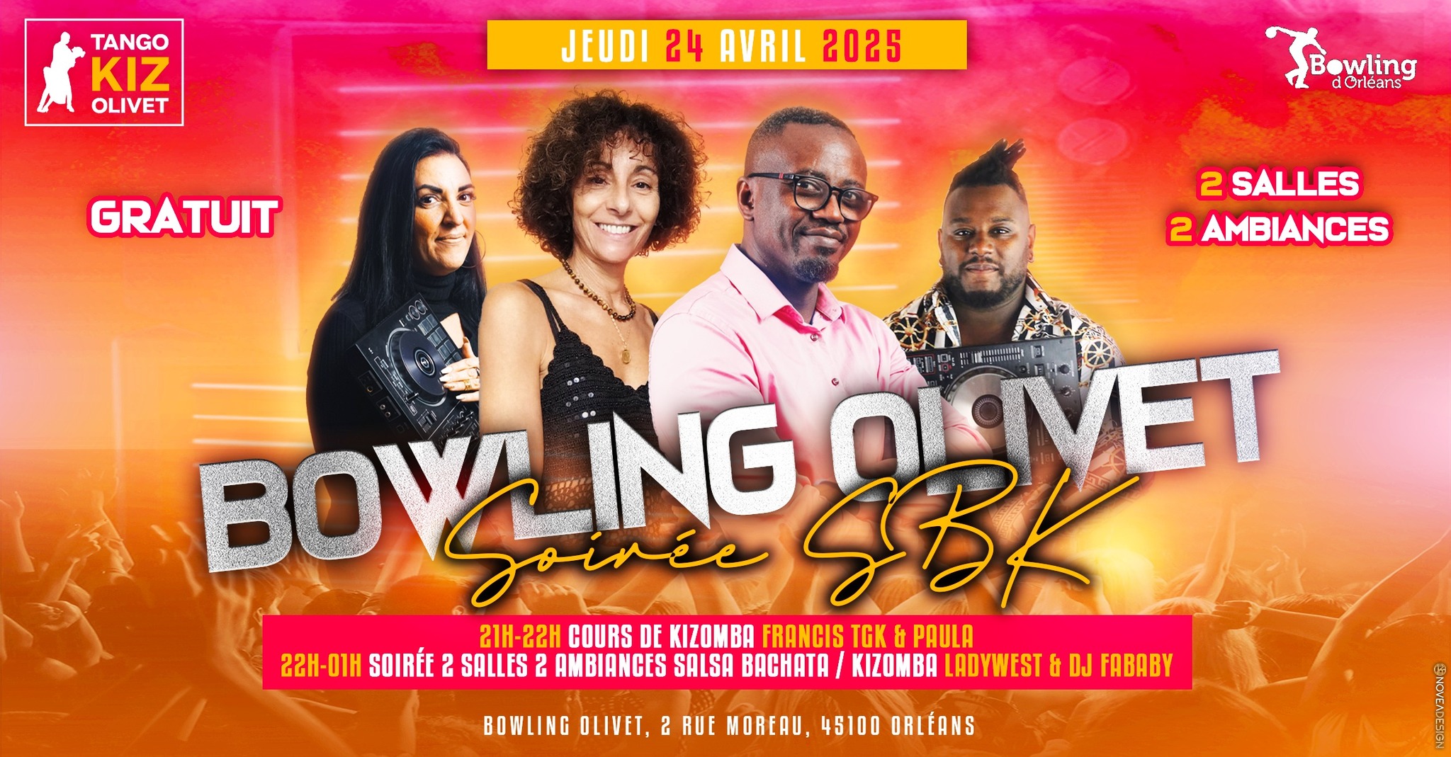 COURS ET SOIREE SBK AU BOWLING D'OLIVET