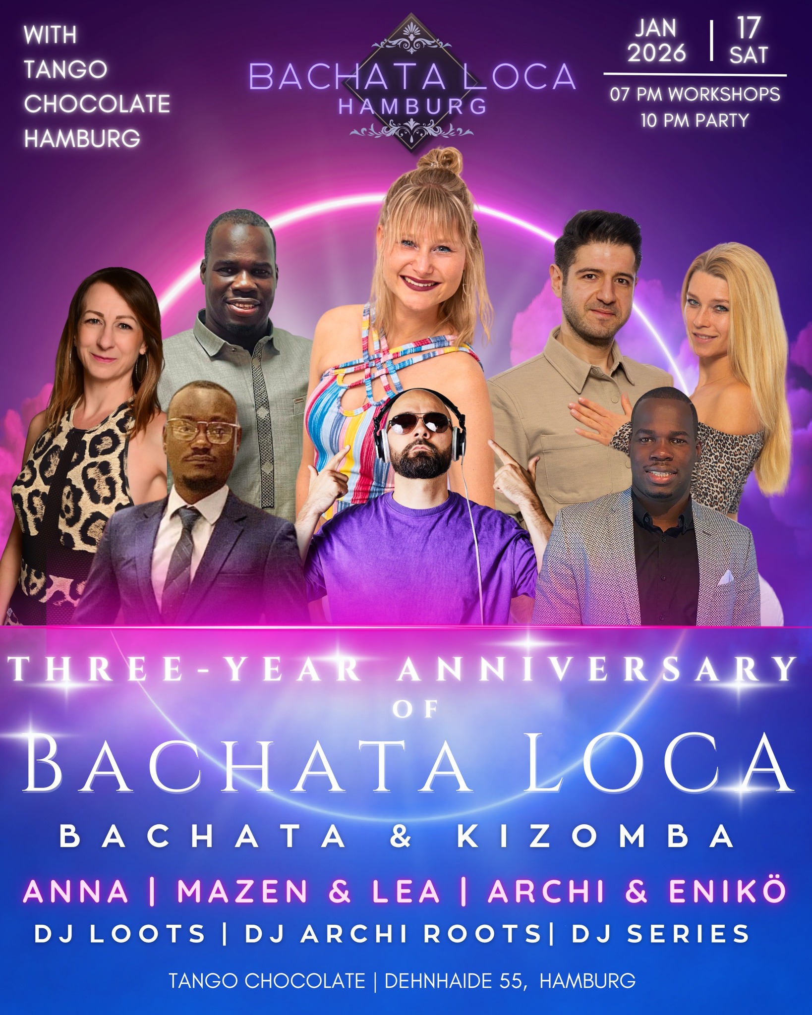 ✨BACHATA LOCA HAMBURG✨ 3 - YEAR ANNIVERSARY 17.01.25🍾