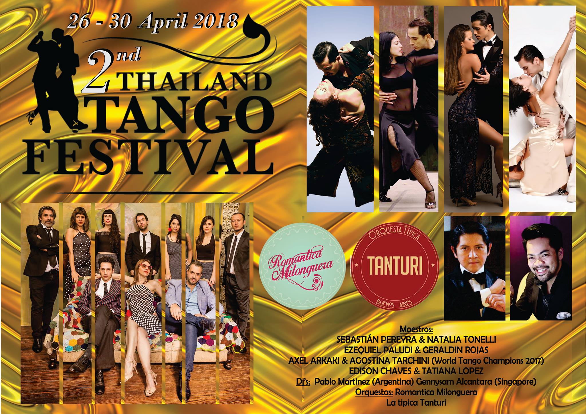 2nd Thailand Tango Festival - Bangkok, April 26 to 30 - 2018