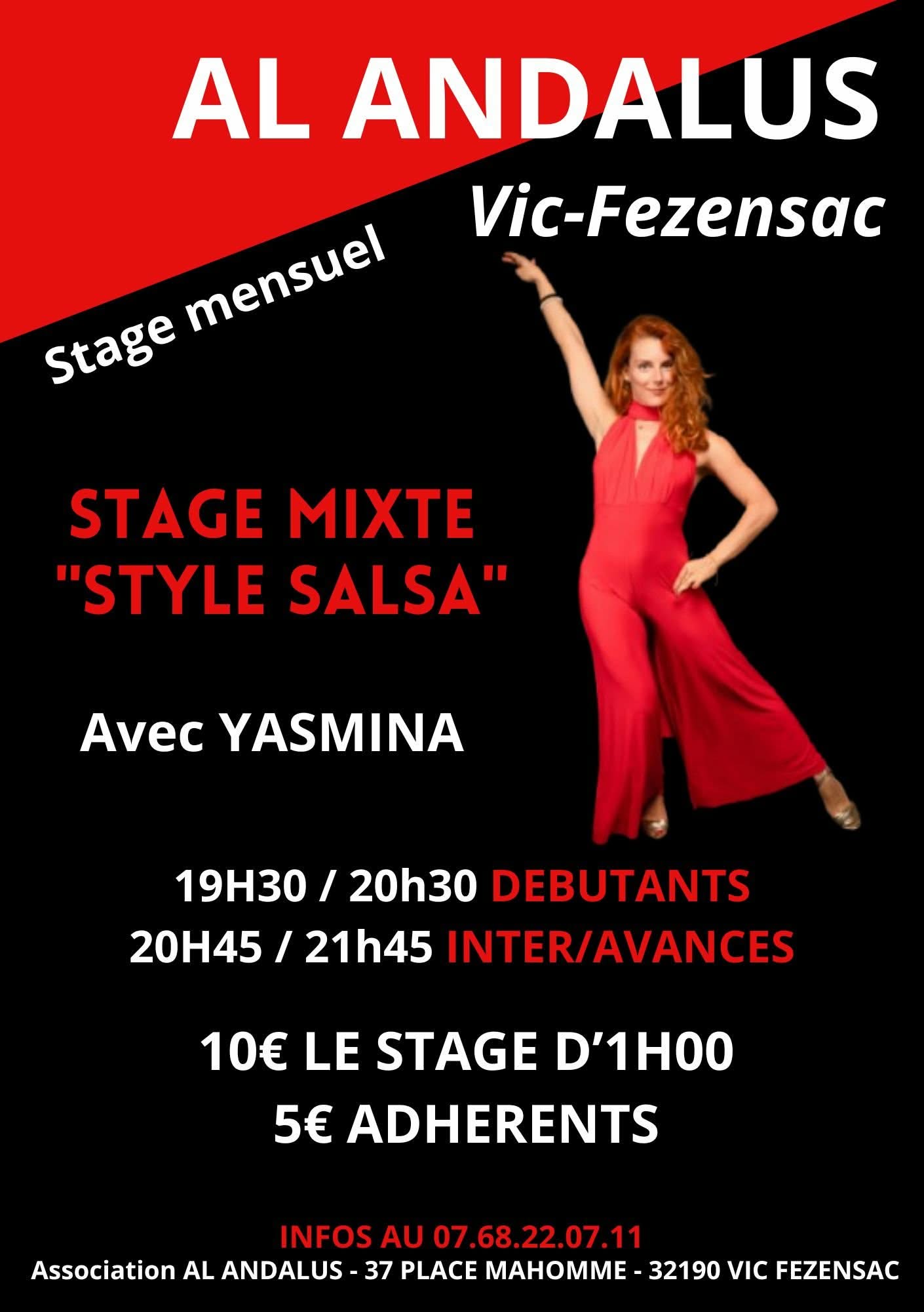 Stages de "Style mixte" Salsa avec Yasmina - Al Andalus