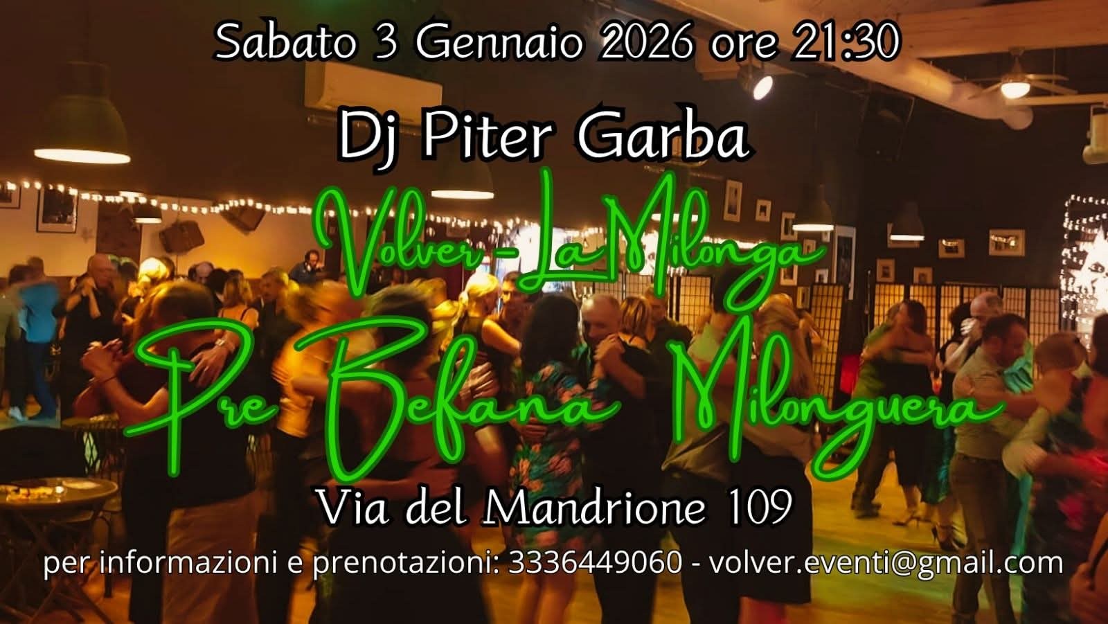 "Volver" La Milonga Milonguera aspettando la Befana