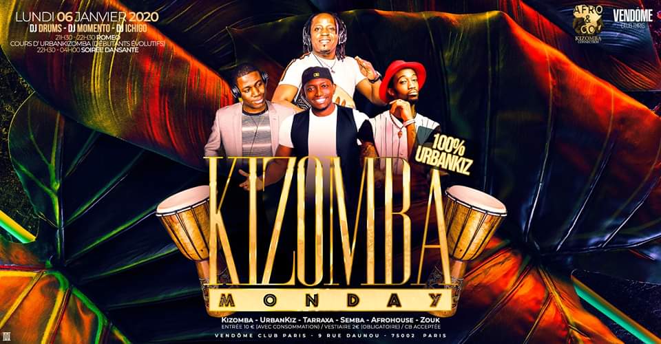 Monday Kizomba Special New Year 100% Urbankiz