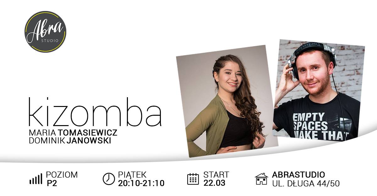 Kizomba poziom P2 piątek 20:10 start 22.03