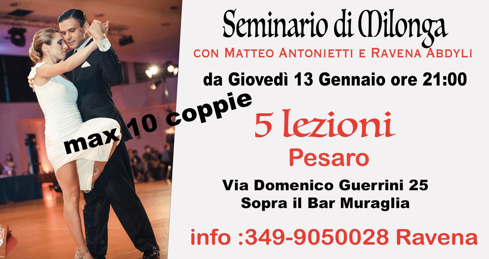 Seminario di Milonga a Pesaro