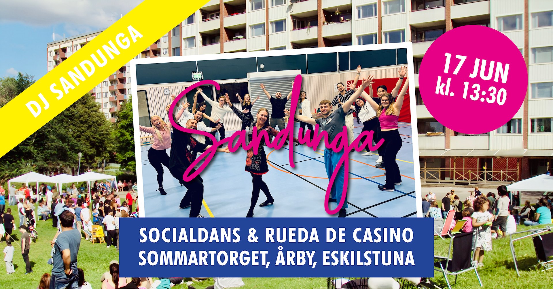 Kubansk salsa på Sommartorget i Årby - 17 juni