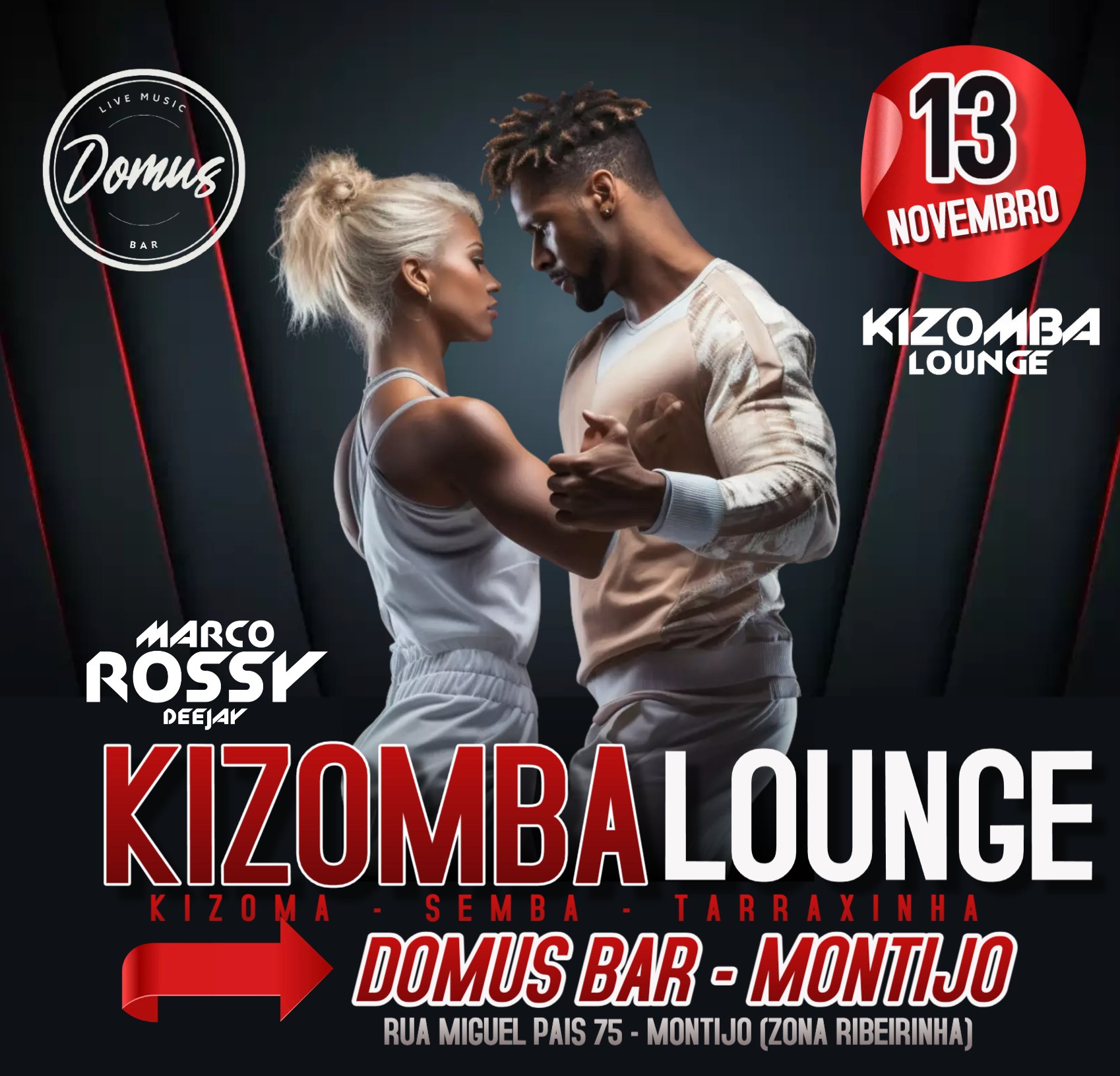 KIZOMBA LOUNGE NO MONTIJO