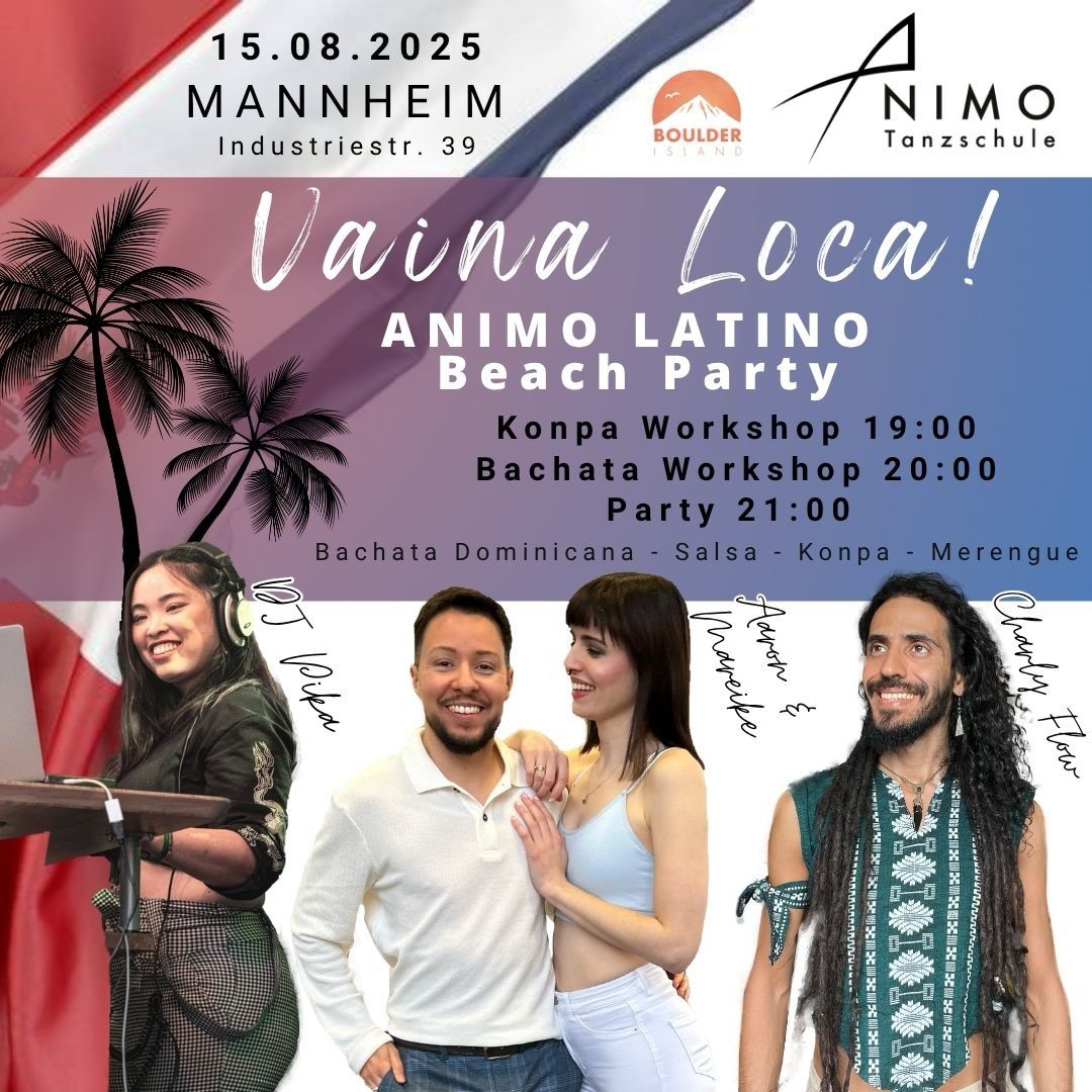 VAINA LOCA Animo Latino Beach Party