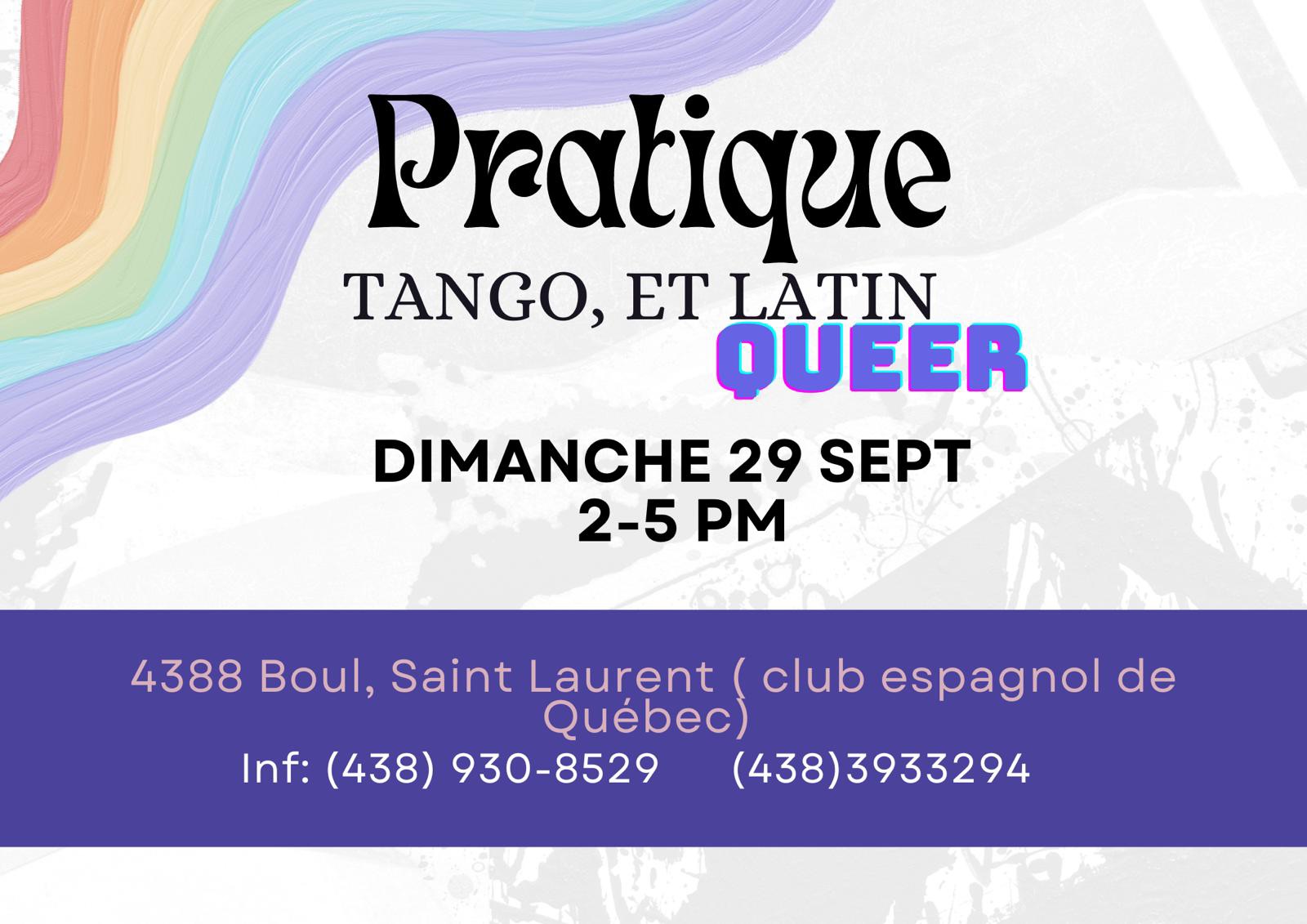 PRATIQUE DE TANGO ET LATIN QUEER