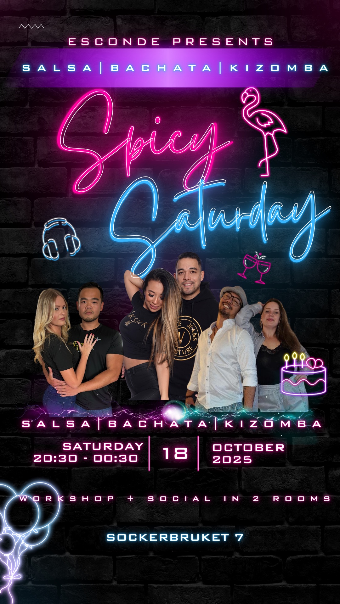 Esconde Spicy Saturdays 💃 Bachata, Salsa, Kizomba Social ✨️