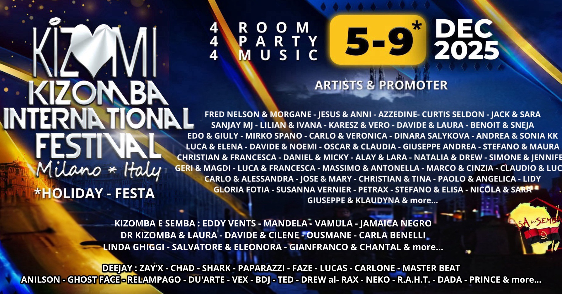 KIZMI 2025 - Kizomba Milano International Festival Official Event