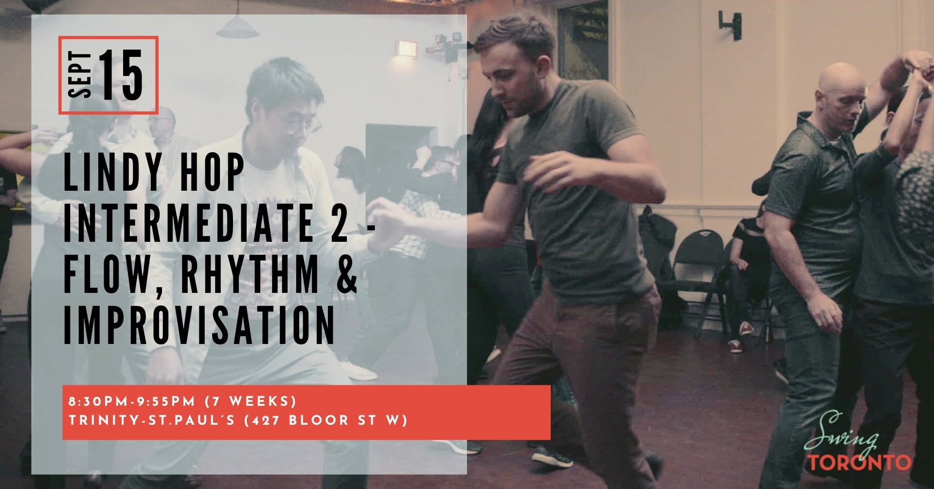 Lindy Hop Intemediate 2 - Flow, Rhythm & Improvisation! Starts September 15th! 7 Weeks