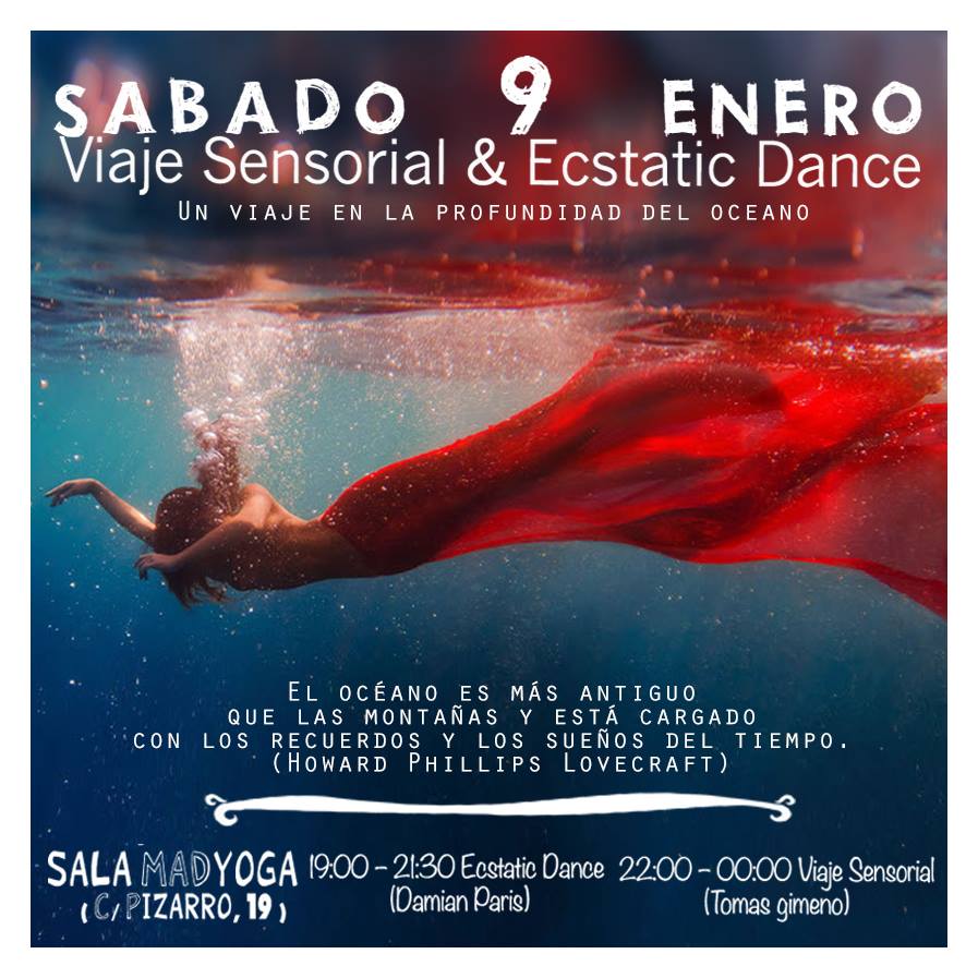 ECSTATIC DANCE y VIAJE SENSORIAL en Madrid