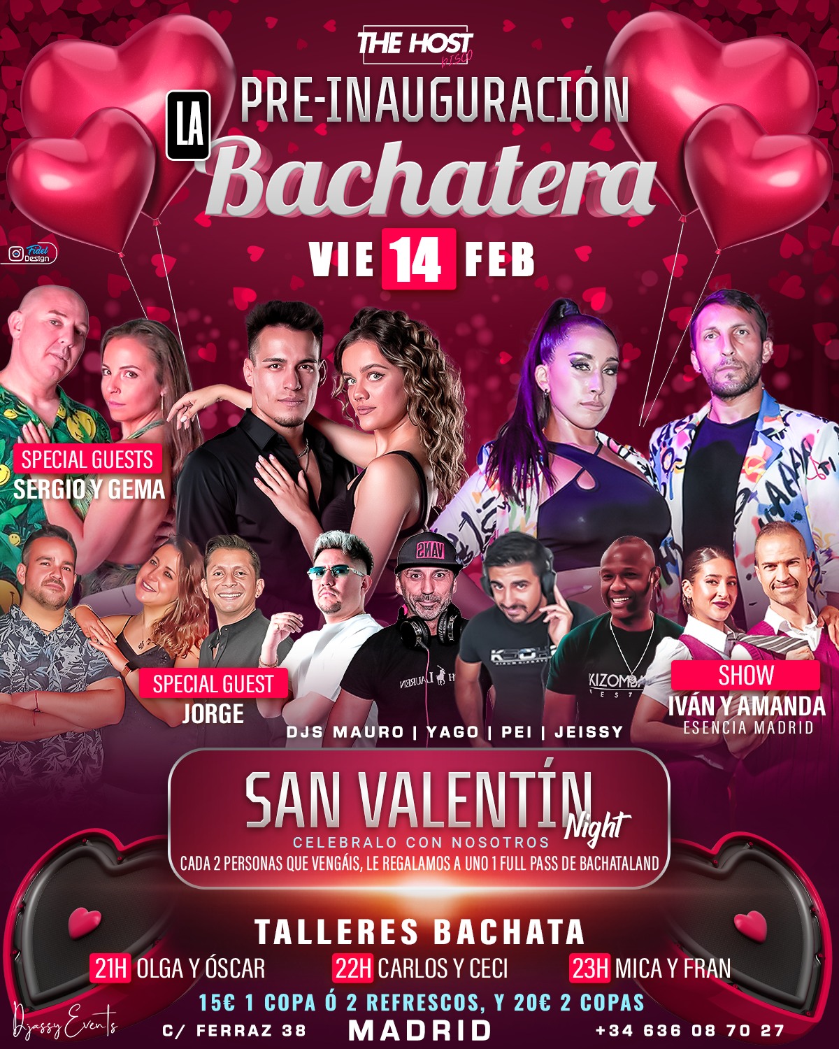 PRE-INAUGURACIÓN LA BACHATERA MADRID - Sala The Host