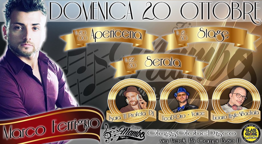 Firenze Mambo Night 2.0 - Glass Globe - Opening Party