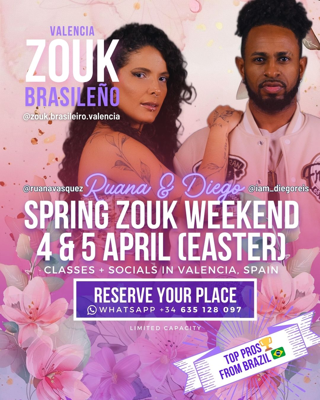 🌸 Spring Zouk Weekender Valencia, Spain 🇪🇸